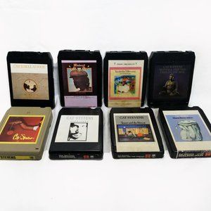 Vin. Lot of 8-Cat Stevens 8 Track-Untested-Catch Bull At Four/Izitso/Numbers +